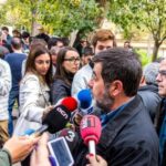 Jordi Sànchez con Jordi Turull