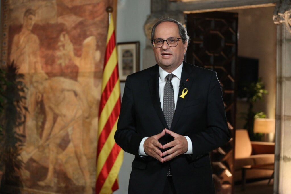 Quim Torra, missatge institucional Diada 2018