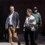 Jaume Clotet després de l'interrogatori de la Guàrdia Civil