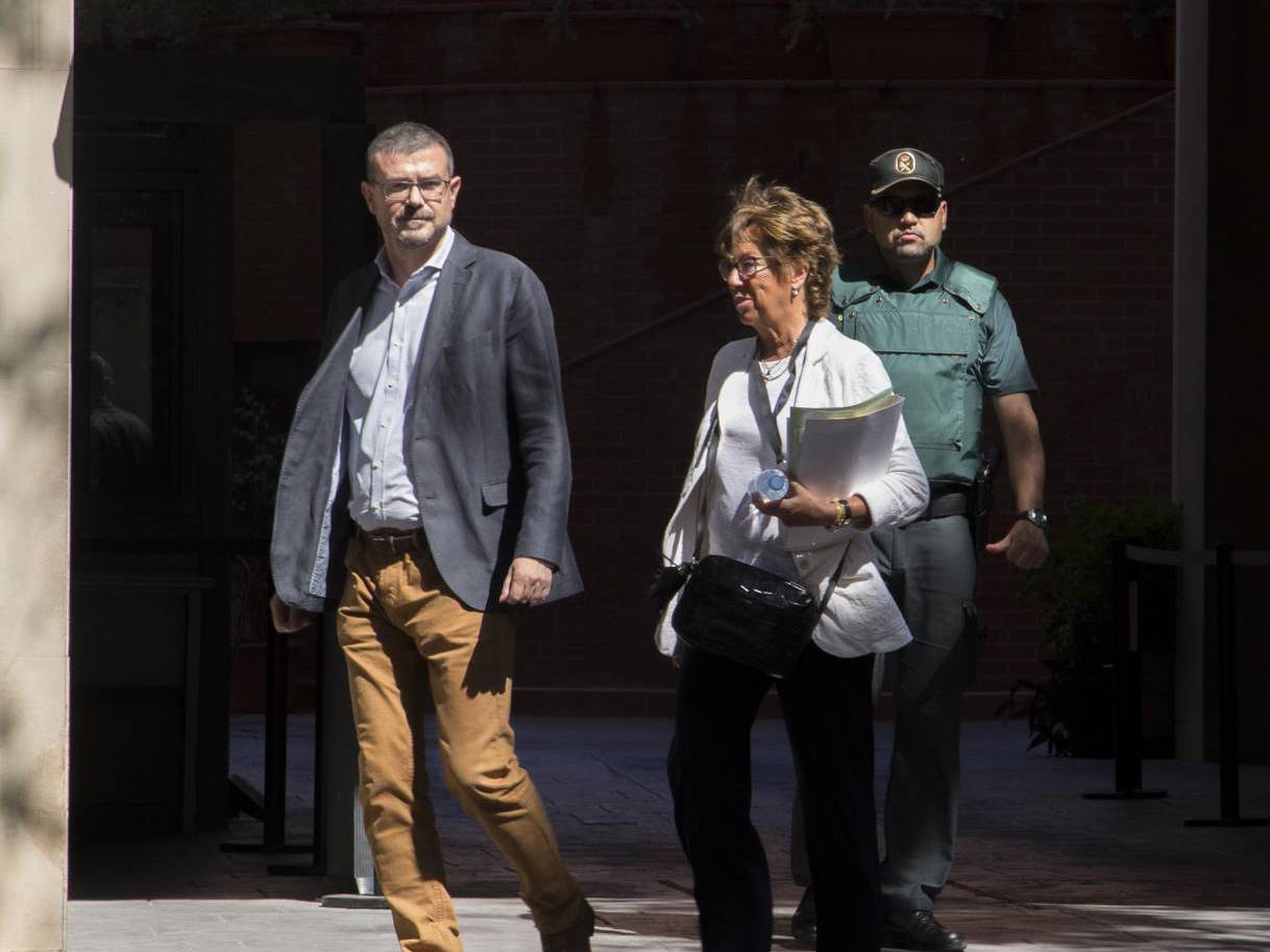Jaume Clotet després de l'interrogatori de la Guàrdia Civil