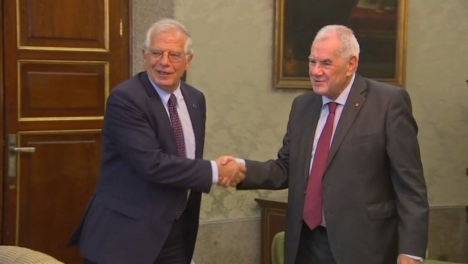 Reunió de Josep Borrell amb Ernest Maragall