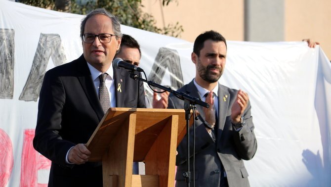 Quim Torra, en Sant Julià de Ramis