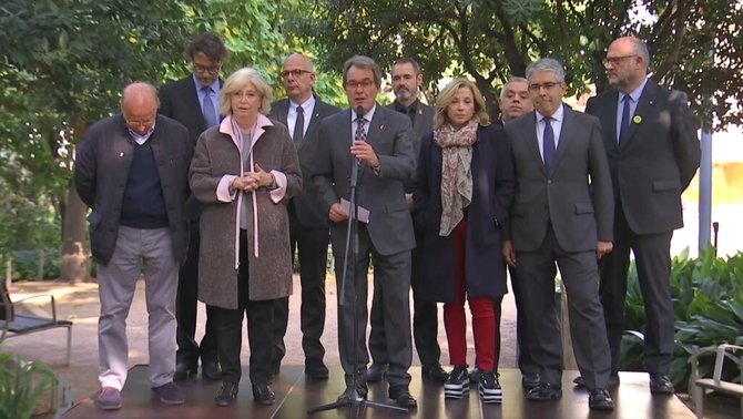 Artur Mas con los ex consejeros