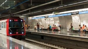 Preocupación en el metro de Barcelona.