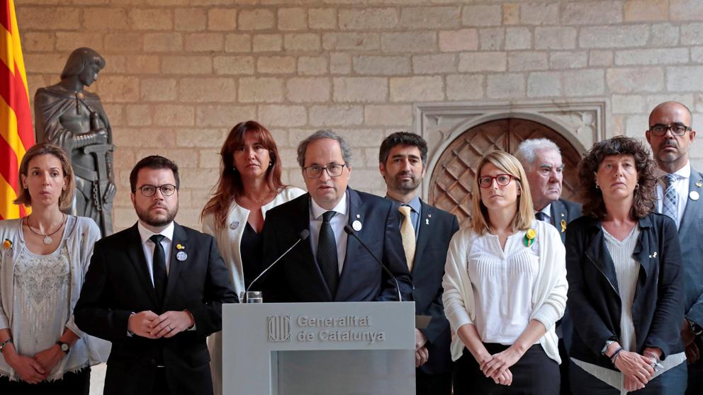 Declaració institucional del president Quim Torra en els...