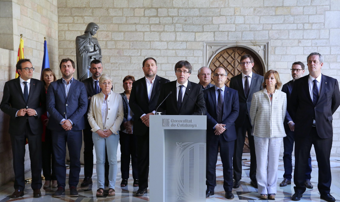 El gobierno de Carles Puigdemont
