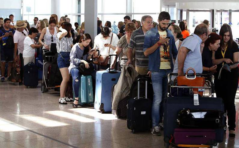 Vaga a l'aeroport del Prat