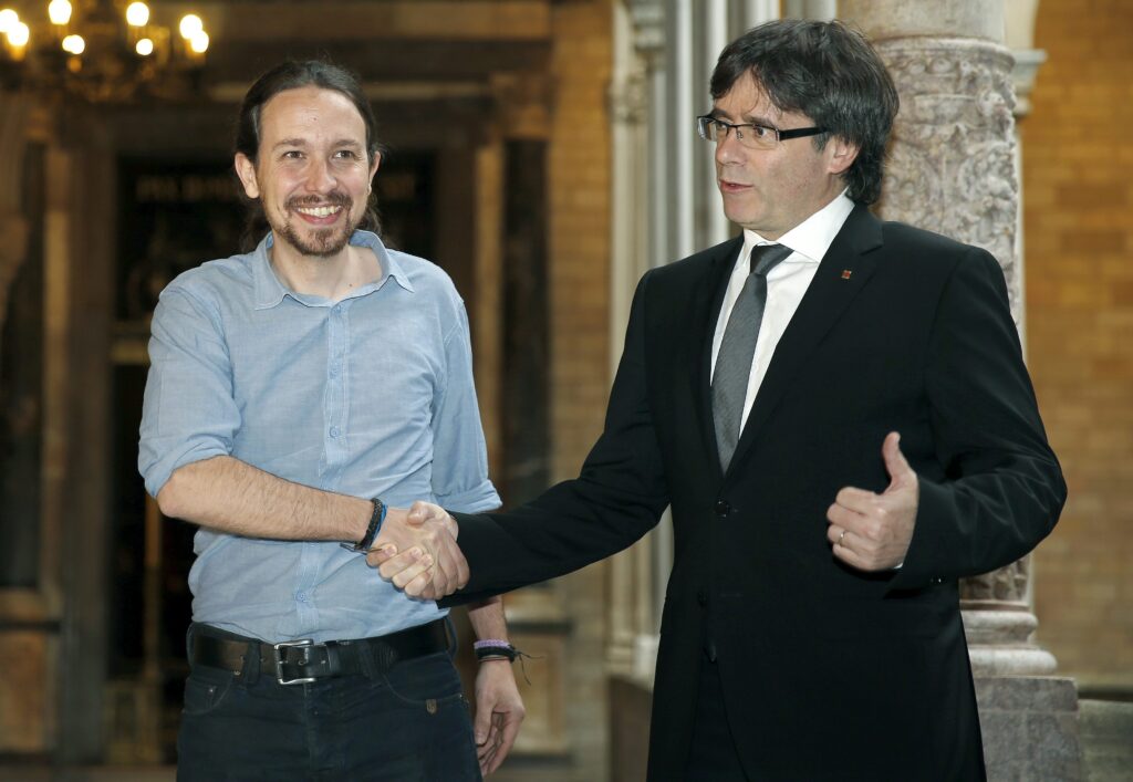 Iglesias amb Puigdemont