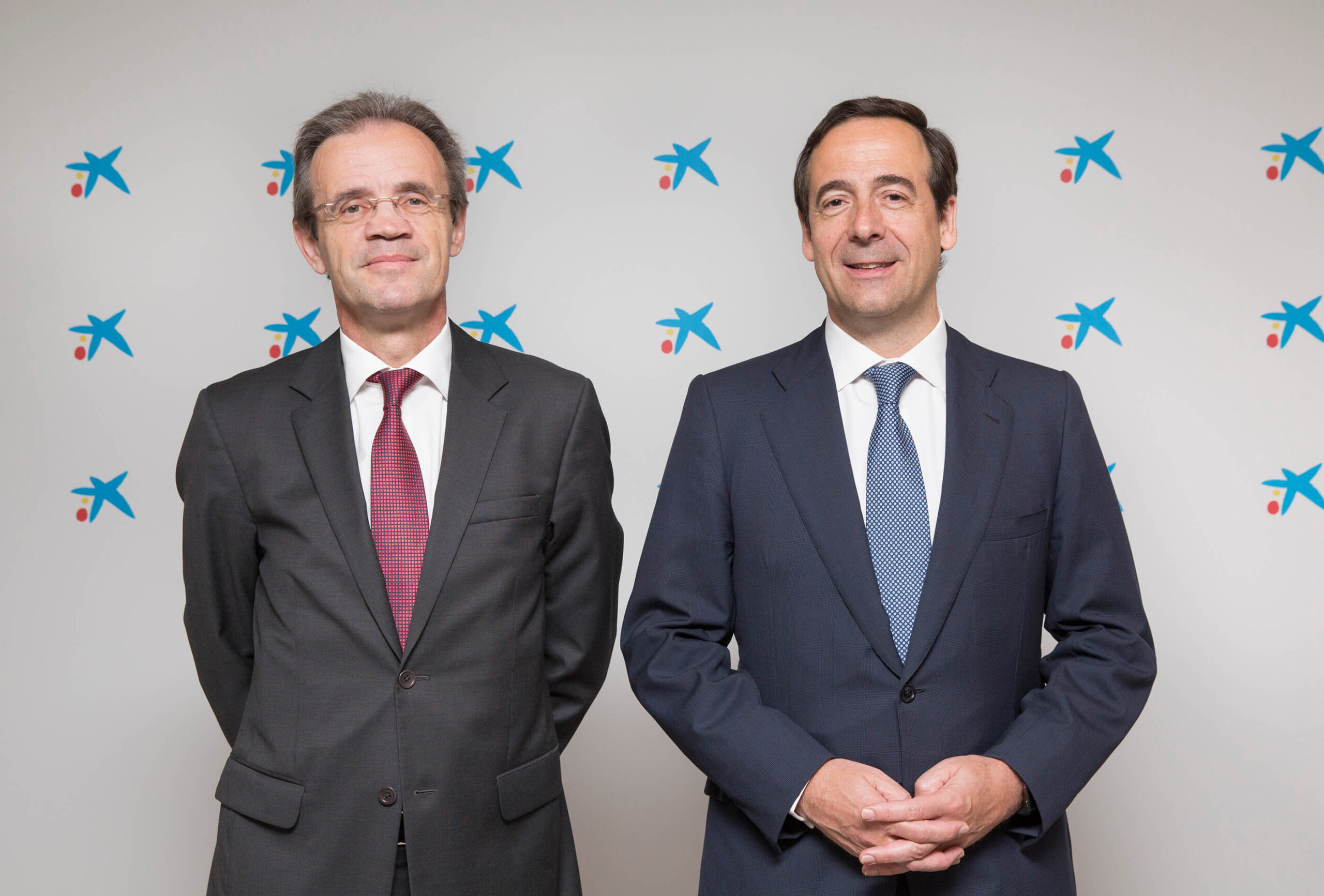 Jordi Gual, president de CaixaBank, i Gonzalo Gortázar, conseller del
