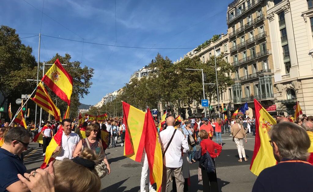 Manifestación de Sociedad Civil Catalana