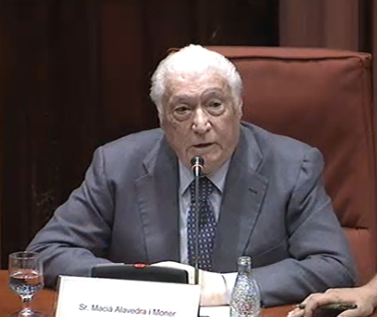 Macià Alavedra a la comissió Pujol