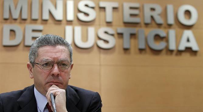 el ministre de Justícia, Alberto Ruiz-Gallardón
