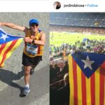 Imágenes del Instagram de los periodistas de Tv3 Arcadi Alibés y Jor