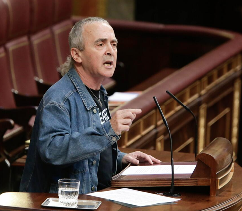 El portaveu d'Amaiur, Sabino Cuadra, aquest dimecres al Congrés