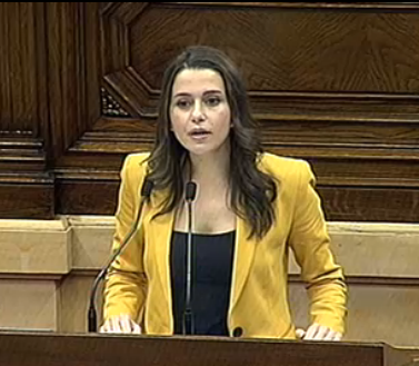 Inés Arrimadas, cap de l'oposició al Parlament