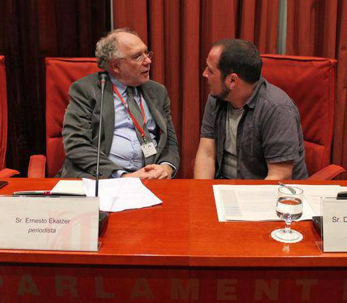 Ekaizer i Fernàndez al Parlament