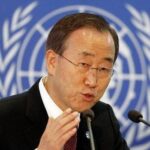 El secretari general de Nacions Unides, Ban Ki-moon,