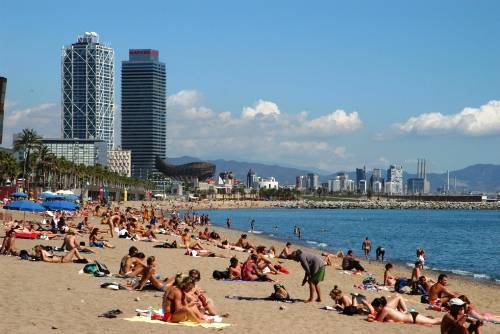 La playa de Barcelona