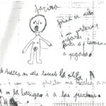 Dibuix d'una de les víctimes