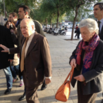 Entrada a los juzgados del matrimonio Pujol Ferrusola