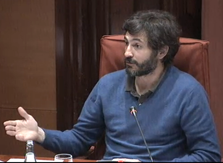 Oleguer Pujol, a la comissió parlamentària que investiga el frau
