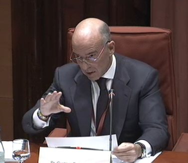 Gustavo Buesa a la comissió sobre el frau i la corrupció