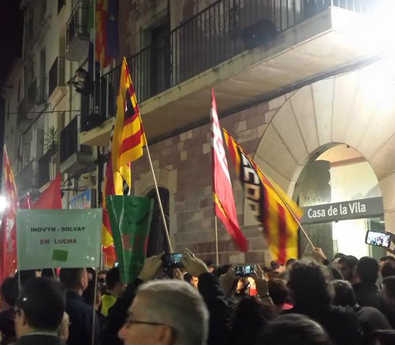 Concentració de suport als treballadors d'Inovyn Solvay a Martorell