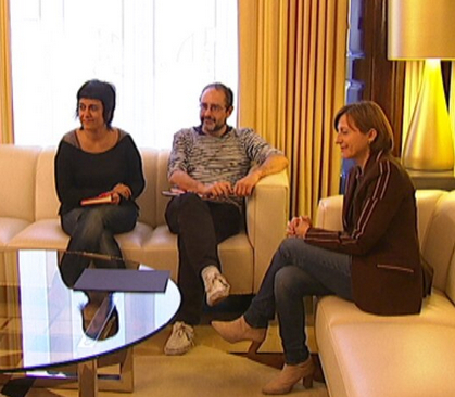 Baños i Gabriel amb la presidenta Forcadell