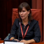 Vicky Álvarez, en el Parlamento de Cataluña