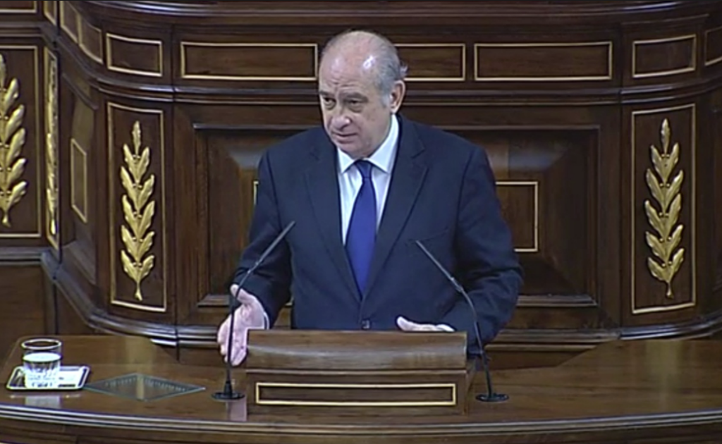 Jorge Fernández Díaz, en el Congreso