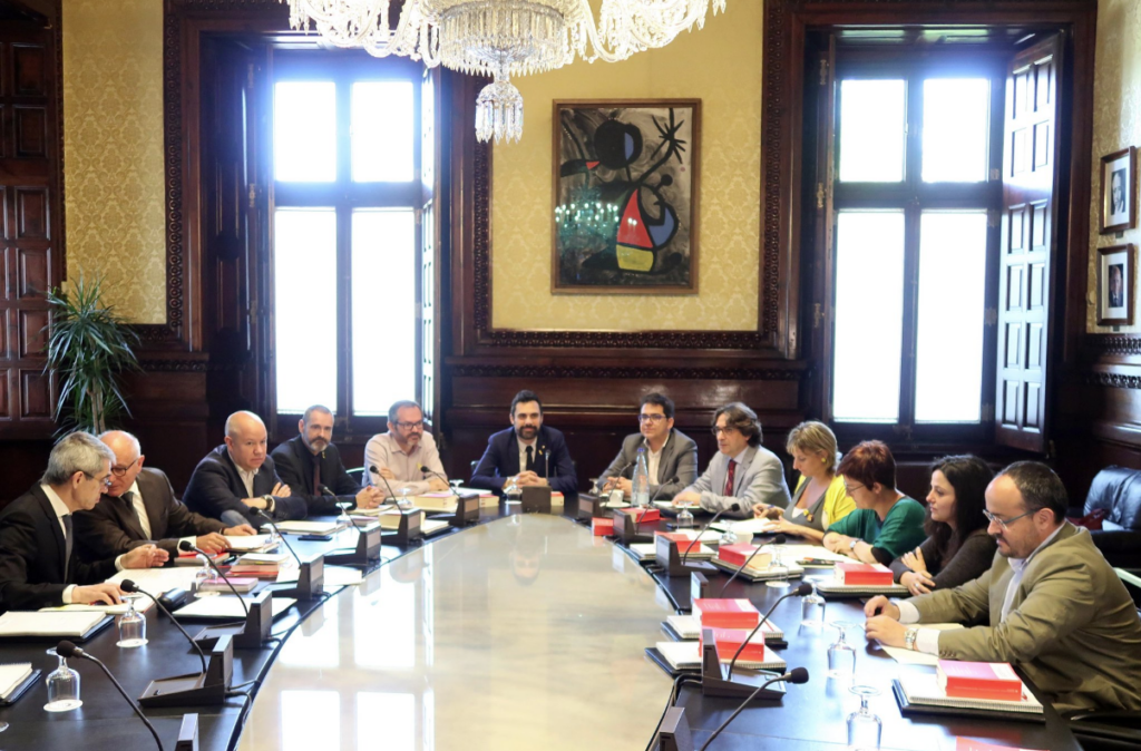 mesa parlament 29 maig 2018 taula