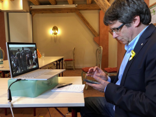 Carles Puigdemont, el dia que va presentar la Crida Nacional per la República