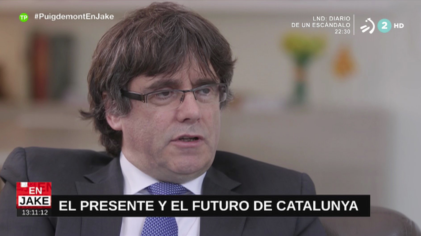 Carles Puigdemont, a ETB2