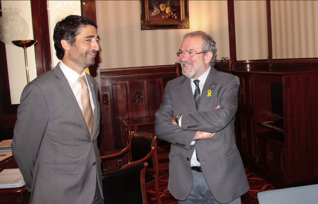 Joan Reñé i el conseller Jordi Puigneró