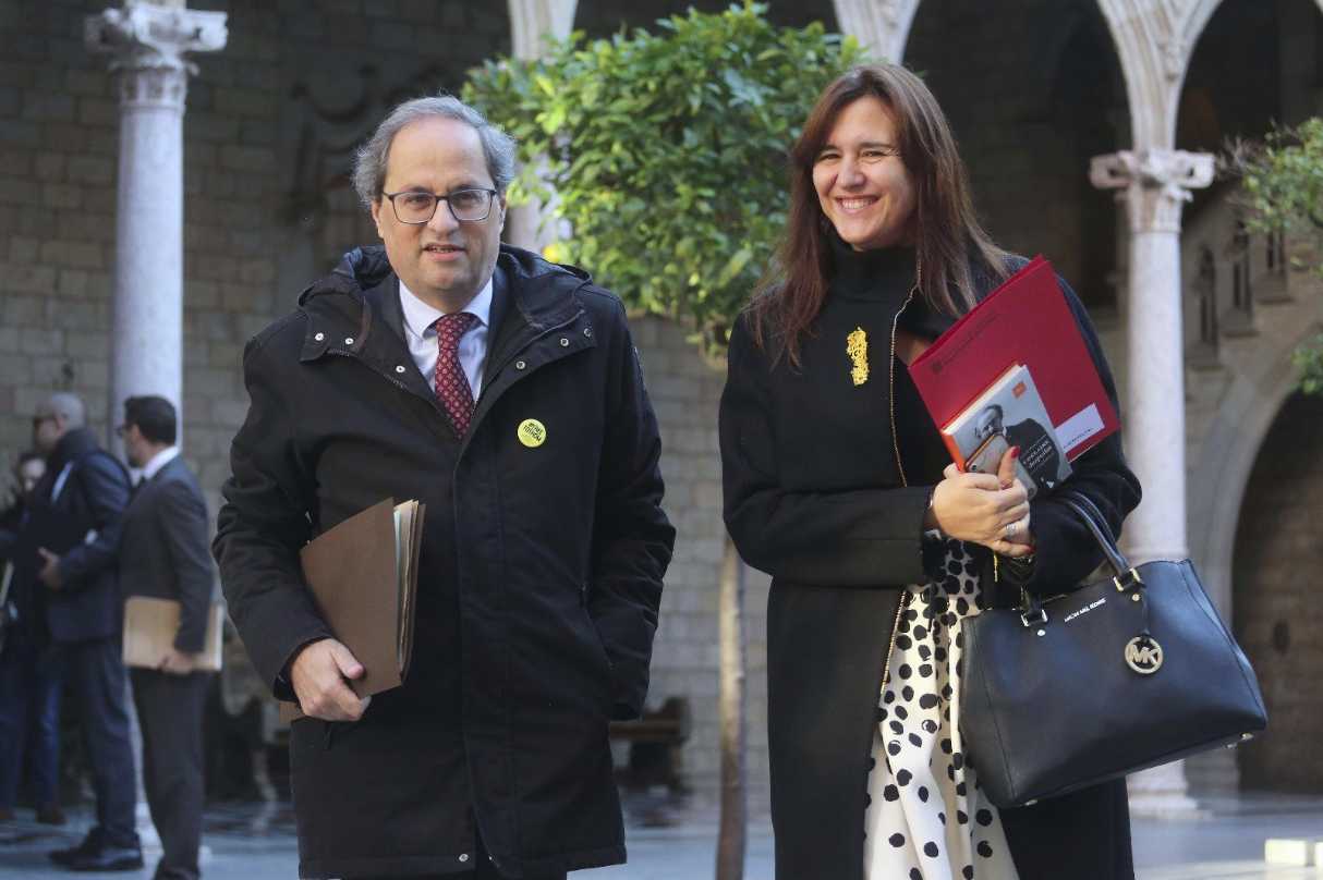 Laura Borràs y Quim Torra