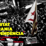 Cartel de la protesta de los CDR ante la delegación del gobierno