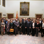 Quim Tuesta, durante una recepción con las comunidades judías
