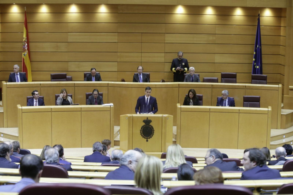 Pedro Sánchez, en el Senado