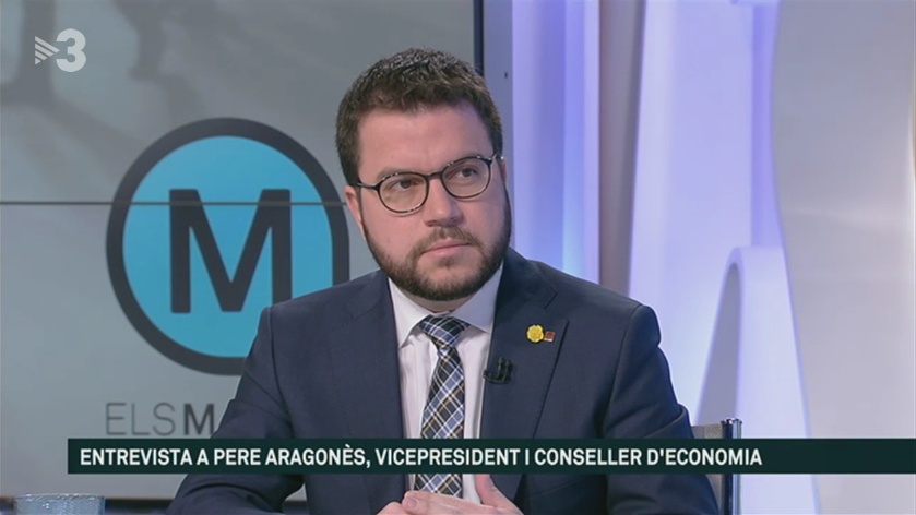 Pere Aragonès a TV3