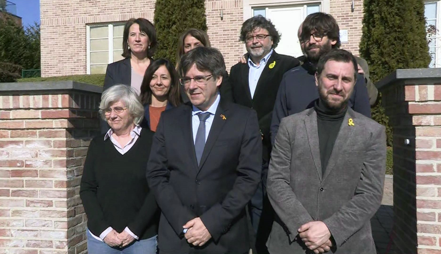 Puigdemont, Ponsatí y Comín, en Waterloo