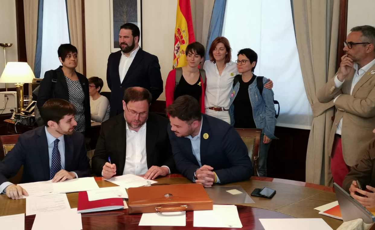 Oriol Junqueras, al Congrés