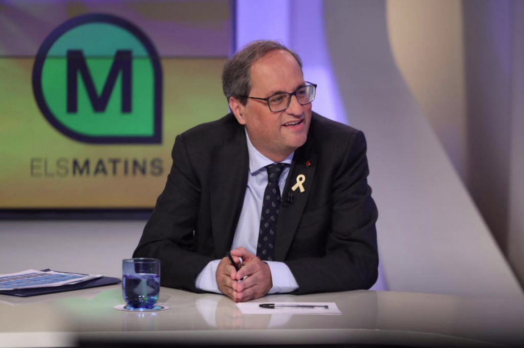 Quim Torra, en TV3