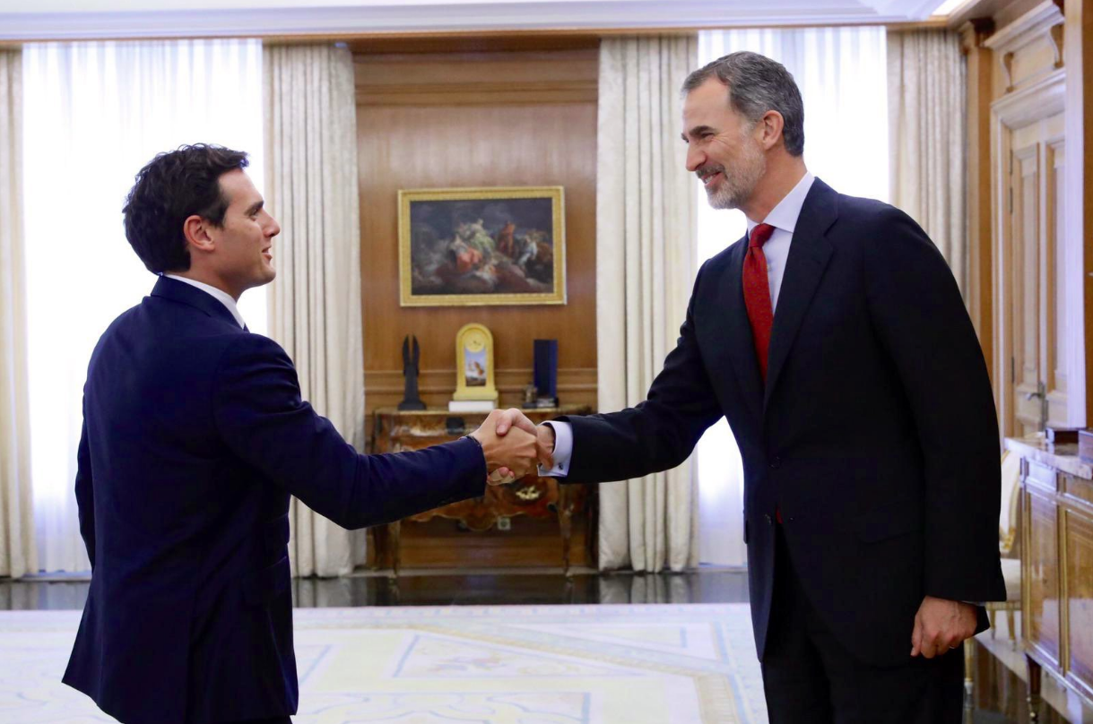 Albert Rivera y el rey Felipe VI