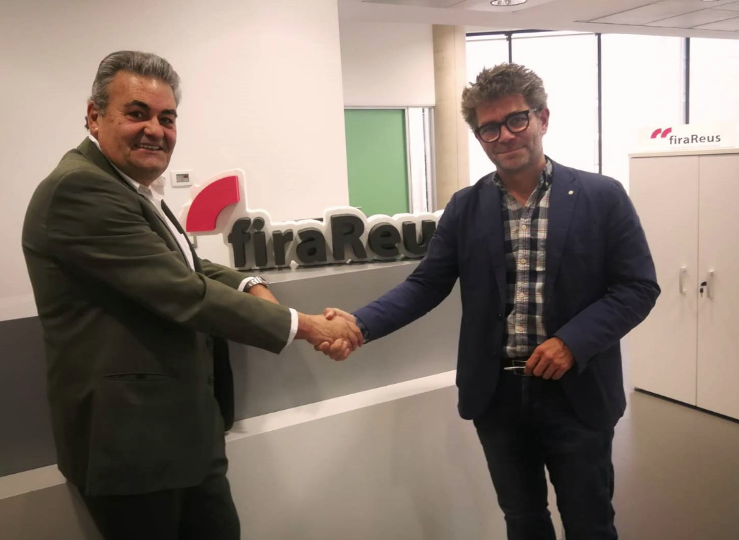 Marc Arza (derecha), con el presidente de la Cámara de Comercio de Reus, Jordi Just