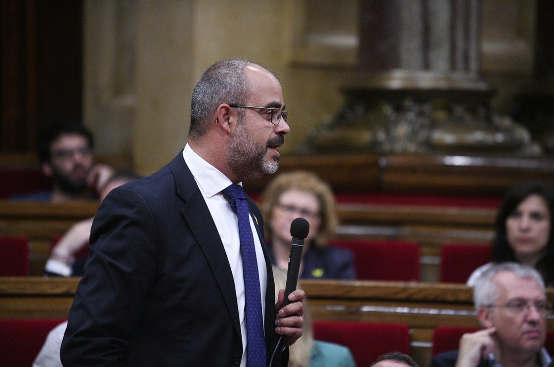 Miquel Buch, en el Parlamento catalán