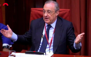 Florentino Pérez, en el Parlamento catalán