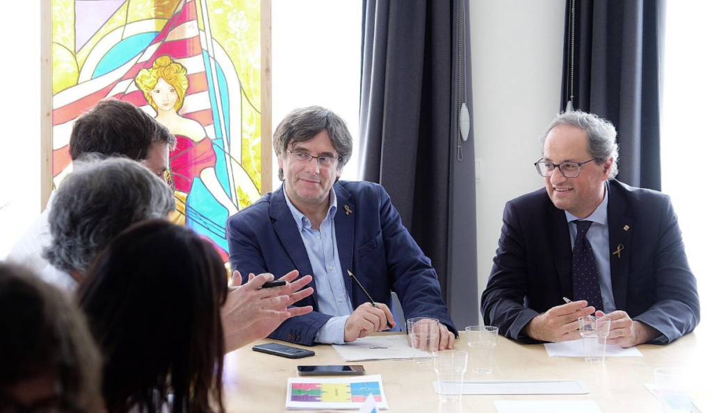 Tuesta, en Bélgica con Puigdemont