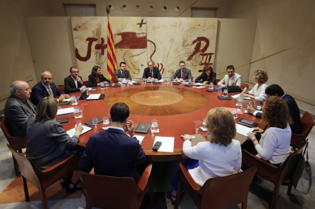 La reunión del gobierno de la Generalitat de este 27 de agosto