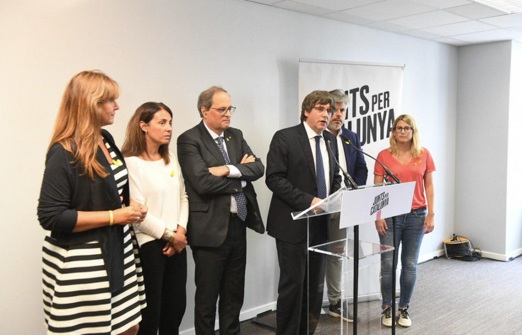Puigdemont, Borràs, Budó, Torra, Batet i Artadi