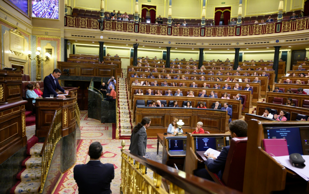 Sánchez e Iglesias, en el Congreso